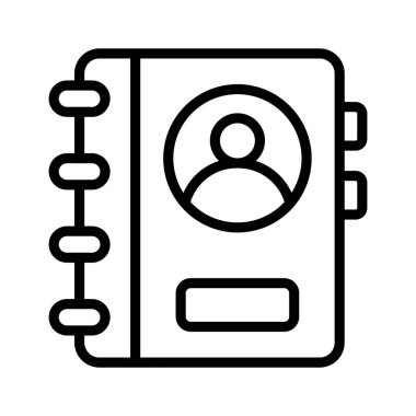 Kişilerin bilgilerini ve iletişim bilgilerini saklamak için kişi simgesi