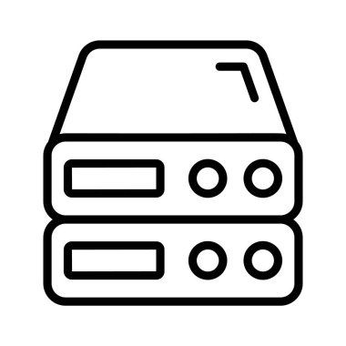 Veri depolama ve ağ iletişim yönetimi, veri sunucusunun simgesi