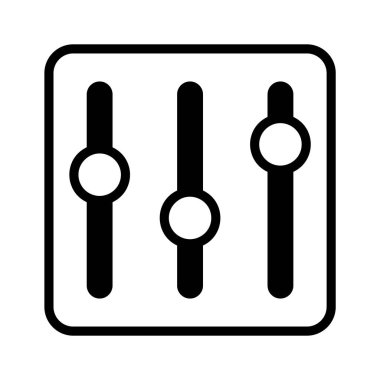 Ses ayarlama ve ses iletişimini temsil eden eşitleyici simgesi