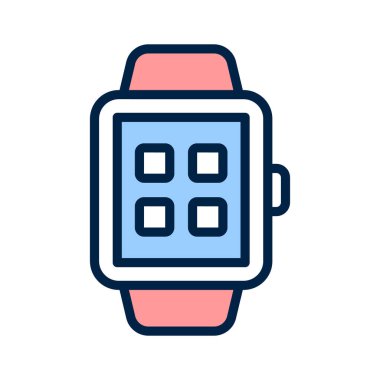 Giyilebilir aygıt zaman yönetimi için Smartwatch simgesi