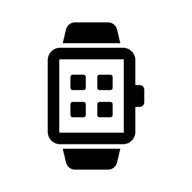 Giyilebilir aygıt zaman yönetimi için Smartwatch simgesi