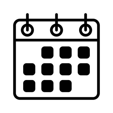 Zamanlama ve planlama görevleri için basit takvim simgesi