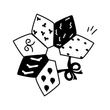 Parça parça kumaşın tuhaf, ikon tasarımı, yükselmeyi ve yeniden tasarlanmayı öneriyor.