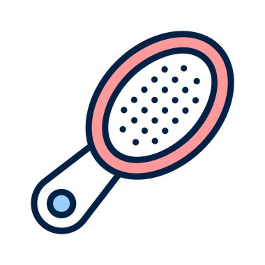 Modern tarzda mükemmel tasarlanmış saç fırçası vektörü