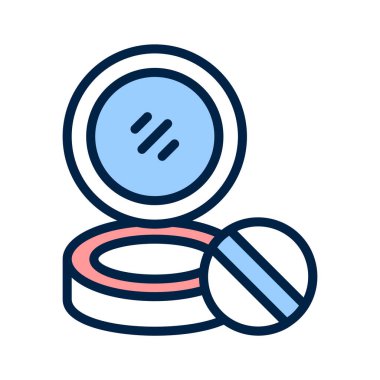 Göz yakalama simgesi açık bir pudra tasvir eder