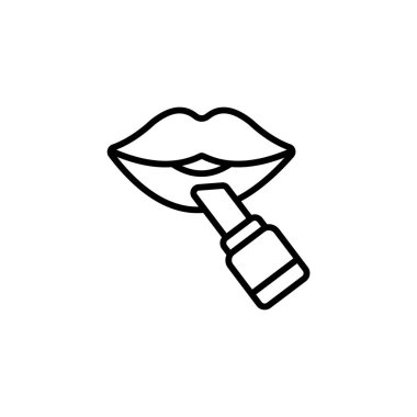 Canlı ve şık bir görünüş için ruj sürüyorum.