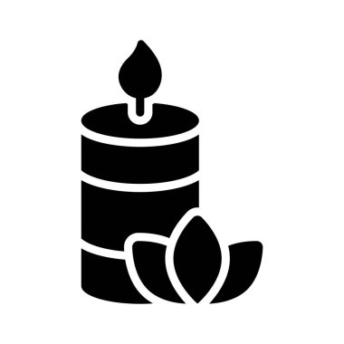 Sakin ve rahatlatıcı bir atmosfer için tütsü mumu.