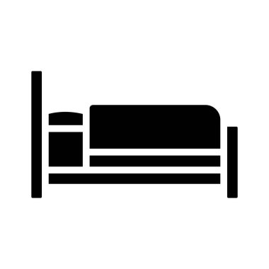 Rahatlamayı ve spa tedavisini sembolize eden rahat yatak vektörü