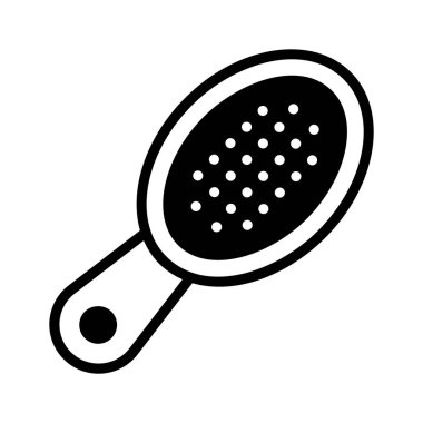 Modern tarzda mükemmel tasarlanmış saç fırçası vektörü