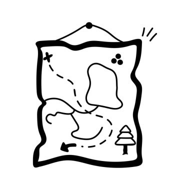 Yürüyüş izinin göz yakalama simgesi, vektör kullanmaya hazır