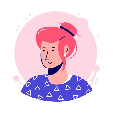 Ellerinizi bu muhteşem kadın avatarı ikonuna koyun.