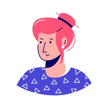 Ellerinizi bu muhteşem kadın avatarı ikonuna koyun.