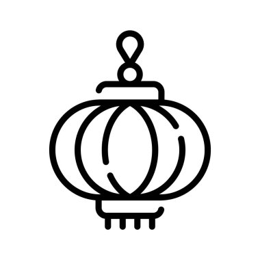 Çin fenerinin modern ve modaya uygun vektör tasarımı