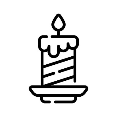 Mum yakma modern tarzda güzel vektör tasarımı, simge kullanmaya hazır