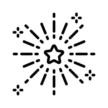 Havai fişek kutlama vektör tasarımı, modern biçim