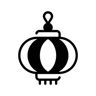 Çin fenerinin modern ve modaya uygun vektör tasarımı