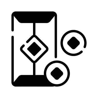 İçinde Çin kırmızı zarfı, Çin yeni yıl hediye paketi konsept simgesi olan bozuk paralar.