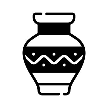 Sanat, kültür ve geleneksel zarafeti simgeleyen dekoratif vazo..