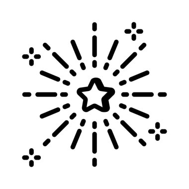 Havai fişek kutlama vektör tasarımı, modern biçim