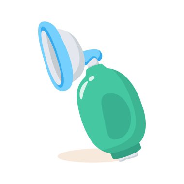 Acil durumlarda sıklıkla kullanılan elle canlandırma çantasının simgesi..