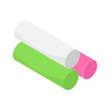 Tahtaya veya el sanatları için renkli tebeşir çubukları