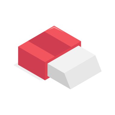 Dijital, eğitici ve sanatsal uygulamalar için ideal bir silgi simgesi