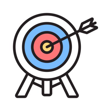 Oklu hedef, spor temaları için ideal..