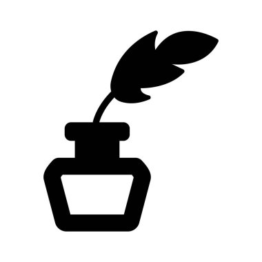 Yazı ve yaratıcılığı sembolize eden geleneksel mürekkep ve kalem.