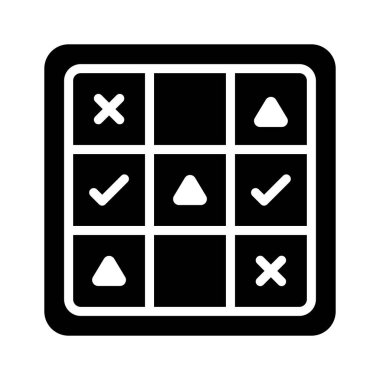 Hızlı iki oyunculu strateji oyunu için kullanılan bir tic tac toe oyunu