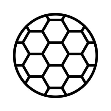 Spor ve oyunlar için klasik futbol topu, vektör kullanmaya hazır