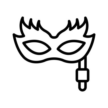 Moda tarzında düzenlenebilir bir karnaval maskesi, güzel bir parti dekoru maskesi.