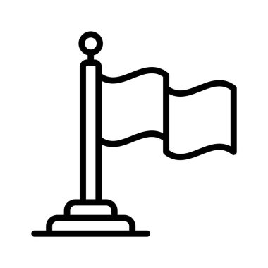 Hedefleri, başarıları ve hedefleri sembolize eden kırmızı bir bayrak.