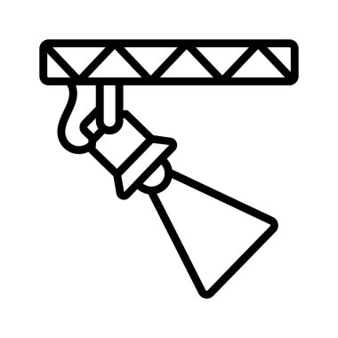 An icon of studio light in trendy design style, spotlight vector design