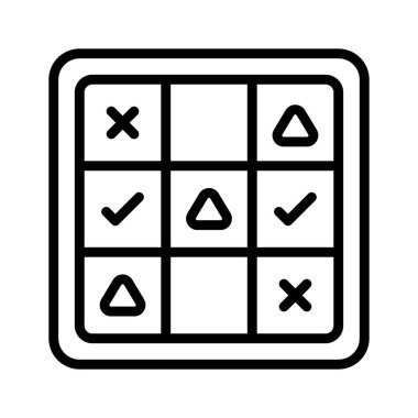 Hızlı iki oyunculu strateji oyunu için kullanılan bir tic tac toe oyunu