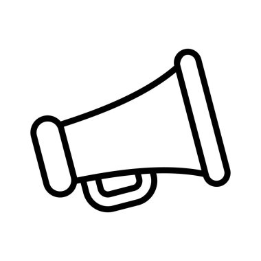 Topluluk önünde konuşmak için bu kalın megafon simgesini kullanın