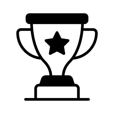 Zaferi ve başarıyı simgeleyen parlak altın kupa