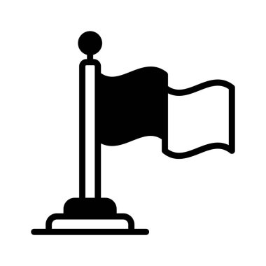 Hedefleri, başarıları ve hedefleri sembolize eden kırmızı bir bayrak.