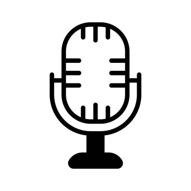 Şarkı, performans ve eğlenceyi temsil eden bir mikrofon simgesi