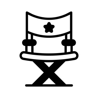 Video üretimi için en iyi yönetmen koltuğu simgesi