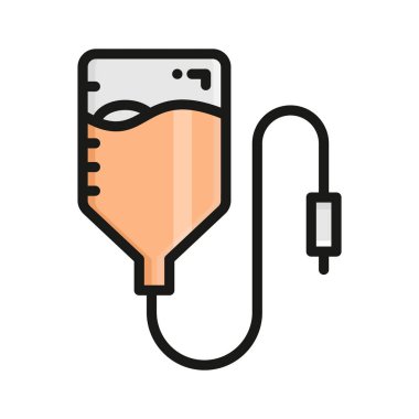 İyi dizayn edilmiş serum ikonu, damar içi nakil terapisi.