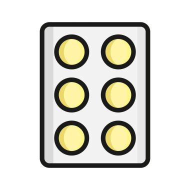 Bu dikkatlice hazırlanmış ilaç ikonunu, uyuşturucuyu, tabletleri, hap vektörünü kontrol et