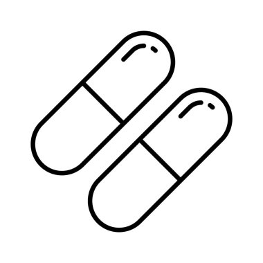 Haplar ve kapsüller, ilaçların konsept ikonu, eczane vektör tasarımı