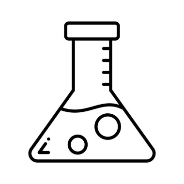 Şişenin içindeki sıvı laboratuvar deney konseptini gösteriyor.