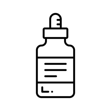 Modern tasarım tarzında bir damla şişesi simgesi