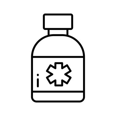 Şu son moda ilaç şişesi vektörüne bir bakın.