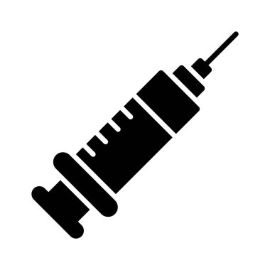 Modern tarzda, kullanmaya ve indirmeye hazır inanılmaz bir enjeksiyon ikonu