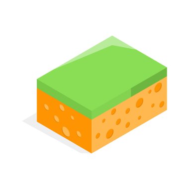 Bu canlı, çizgi film tarzı bir temizlik süngeri..