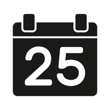 Yeni yıl takviminin bu simgesini, modaya uygun tasarımda noel günü vektörünü al