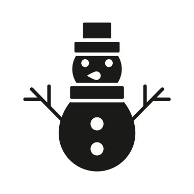 Noel Baba şapkası takan sevimli bir kardan adam, eğlenceli bir kış zanaatı ikonu