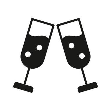 Beyaz arkaplanda şerefe vektör simgesi